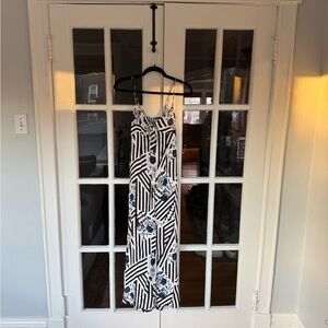 Anthropologie Maeve Black and White Maxi Dress
